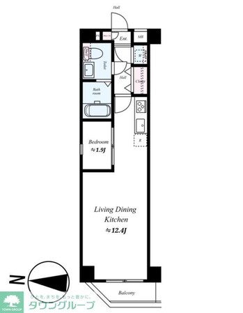 ARCOBALENO DAISHIMAEの物件間取画像